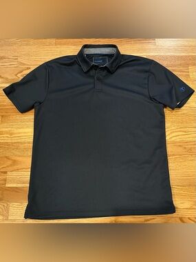 Twilory Athletic ATM Athleisure Polo Men’s Sz L Blue/Gray Performance Stretch